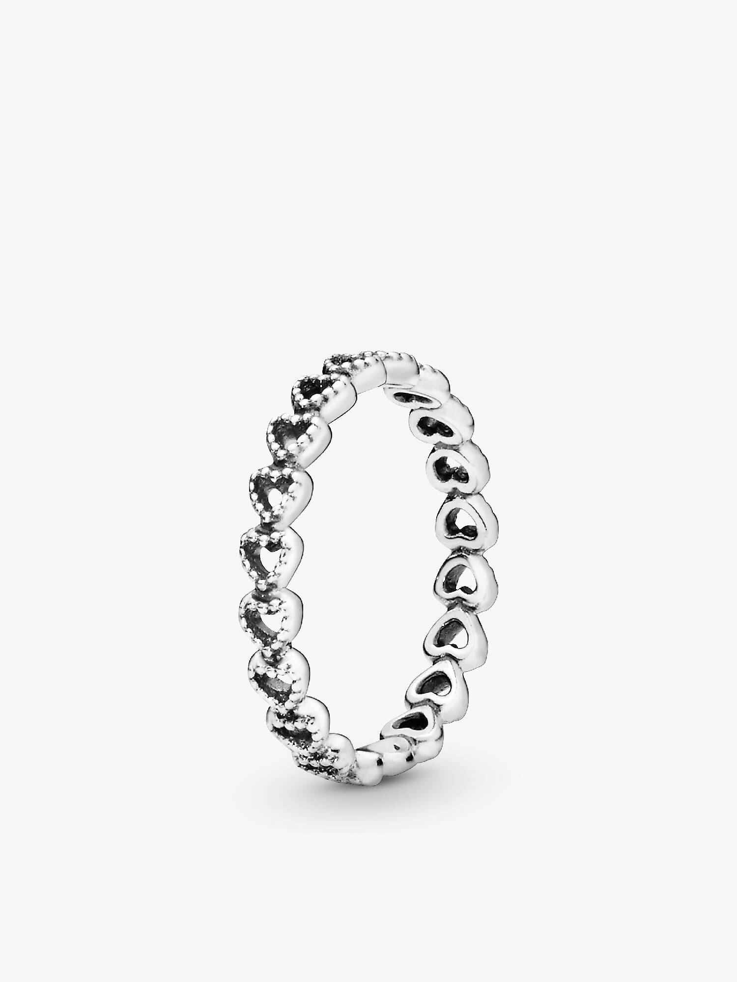 Bague ruban de cœurs