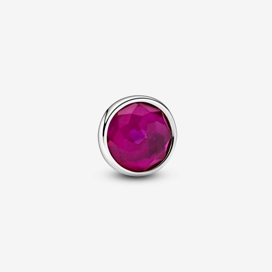 FINAL SALE - Red July Birthstone Petite Charm image number 0