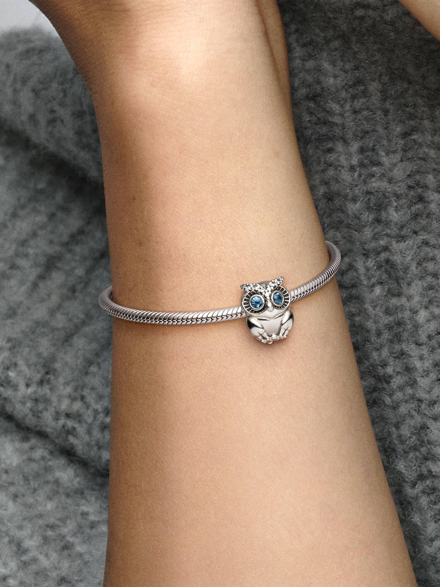 VENTE FINALE - Charm hibou scintillant