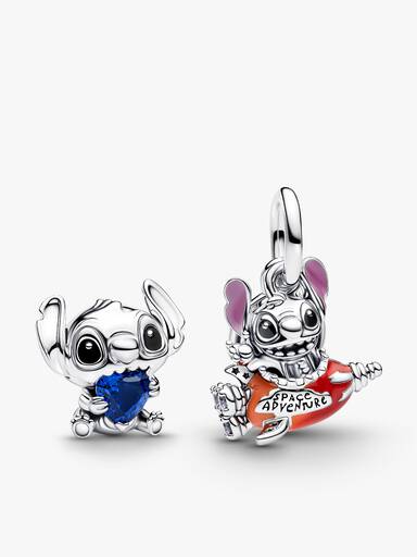 Duo de charms pour les amoureux de Stitch