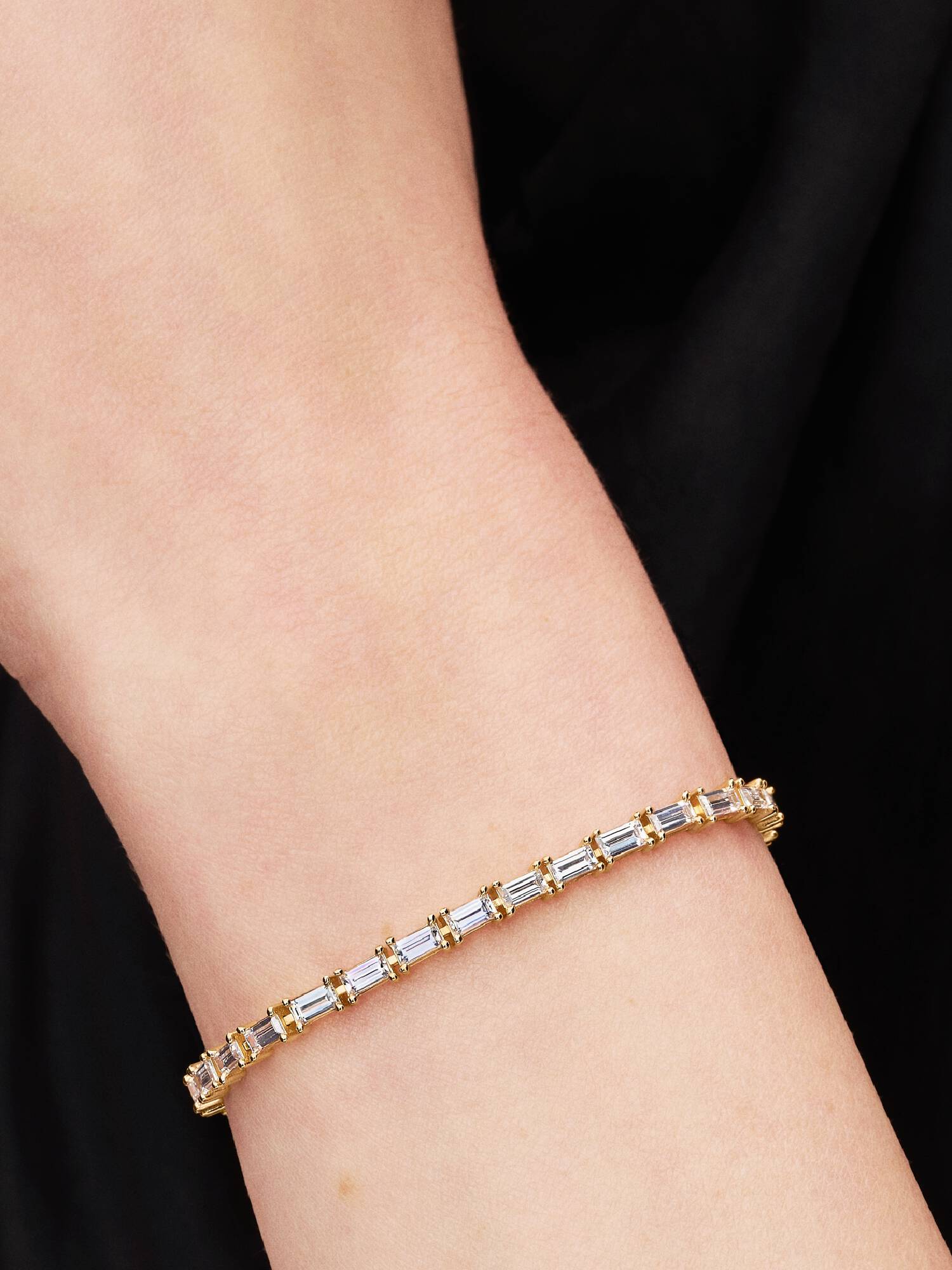 Bracelet tennis Baguette scintillante