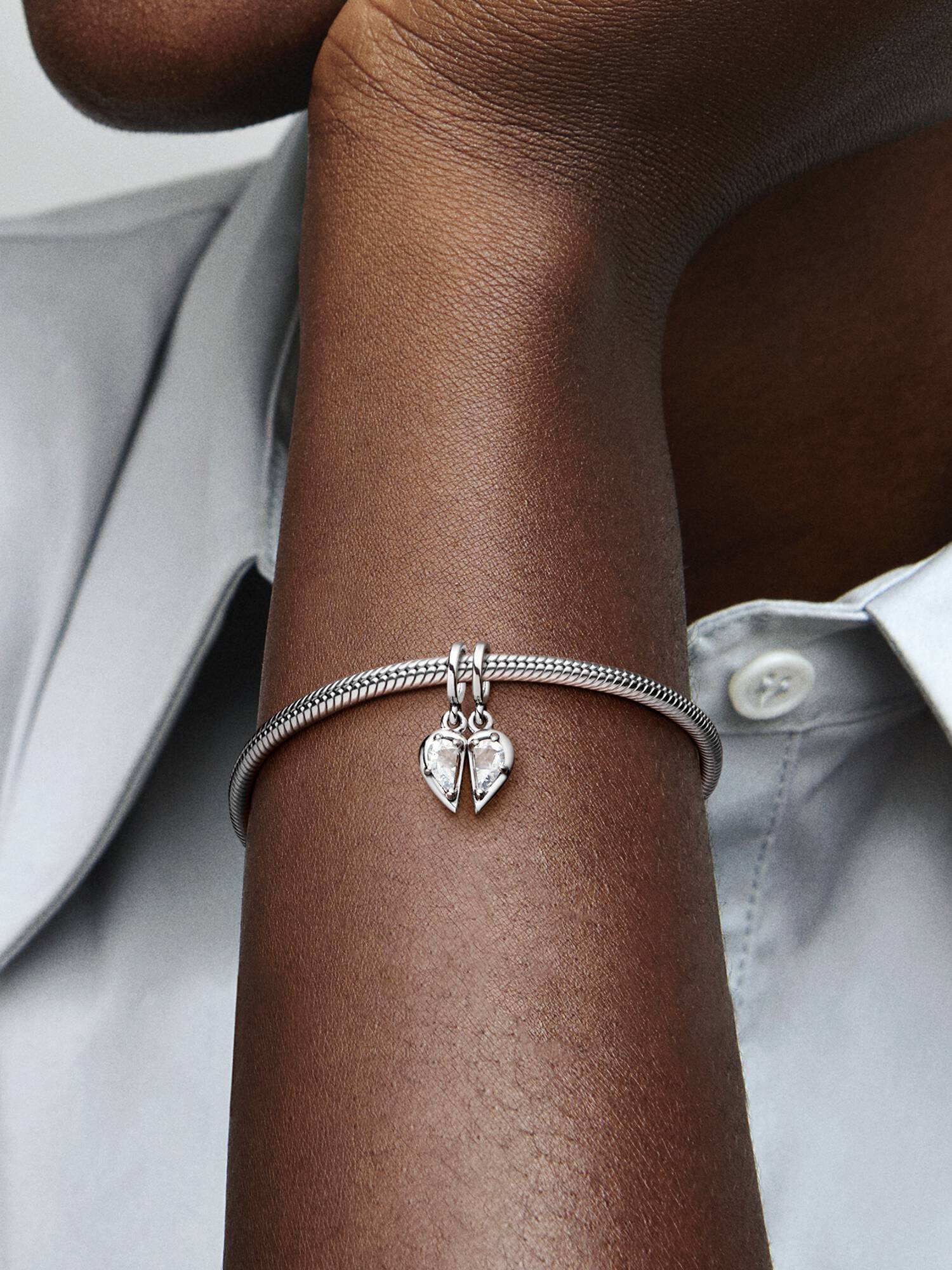 Charm-pendentif séparable Mère et fille