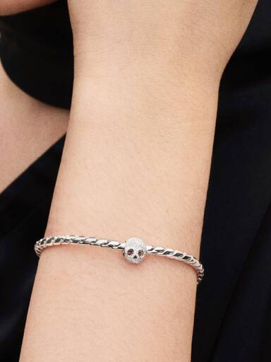 Textured Skull Mini Charm