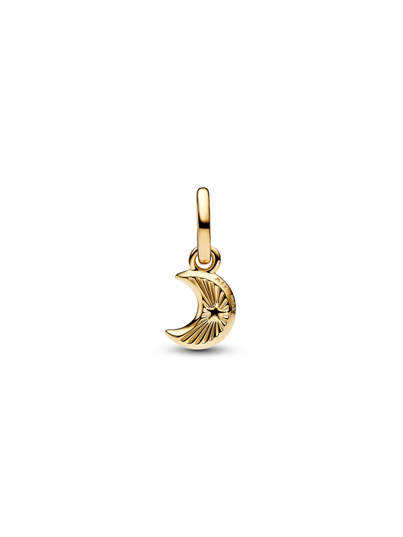White Crescent Moon Mini Dangle Charm