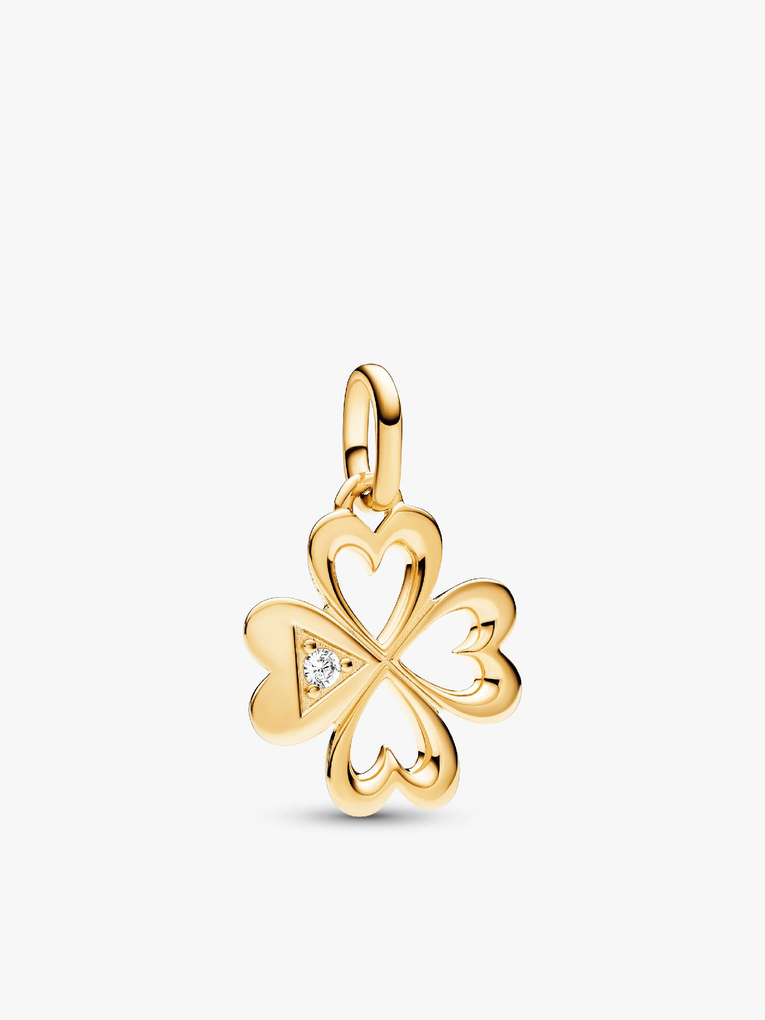 Charm Médaillon Trèfle à Quatre Feuilles Cœur Pandora ME