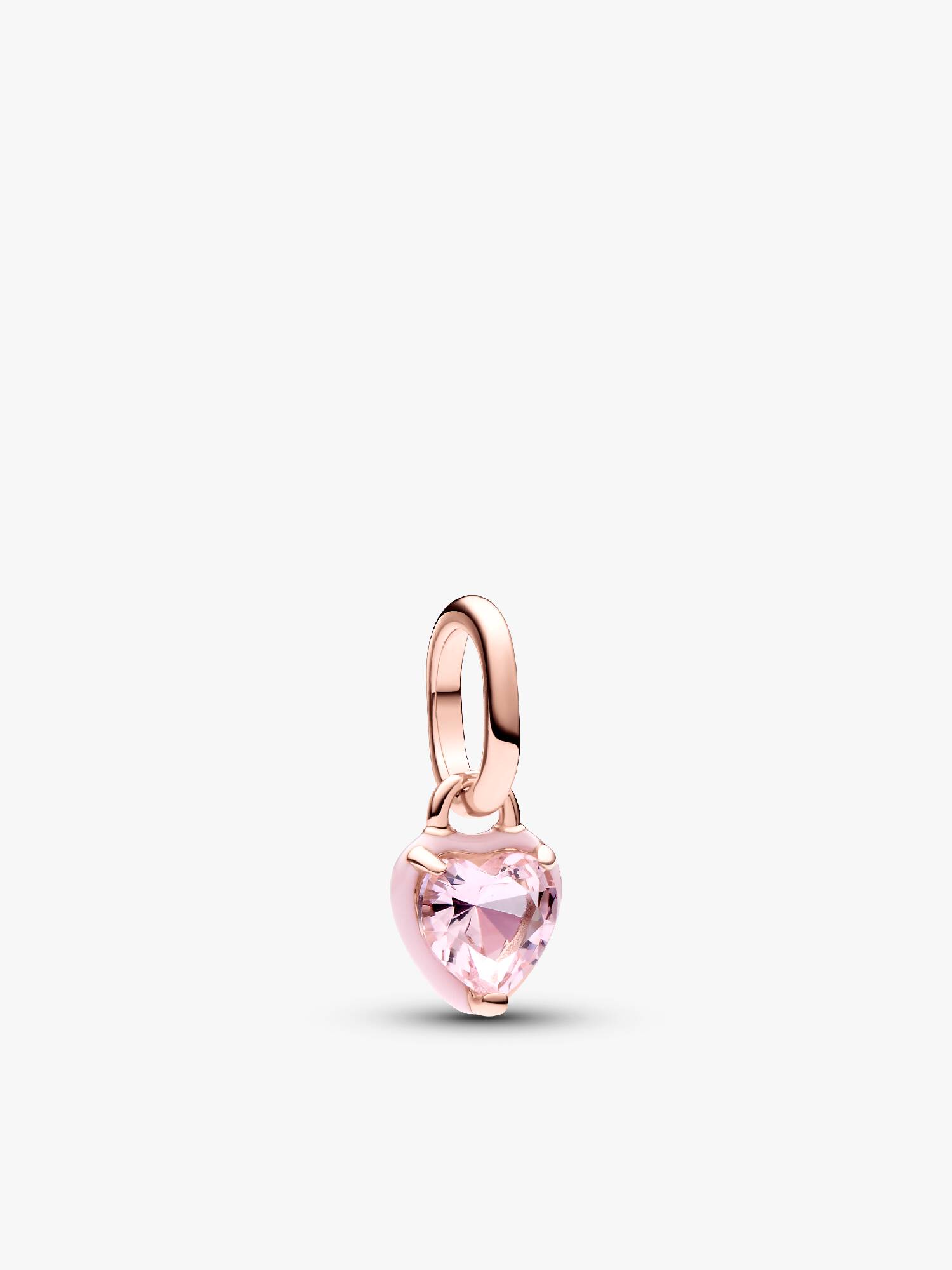 Mini charm-pendentif Chakra en forme de cœur rose Pandora ME