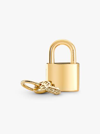 Charm-pendentif Cadenas et clé