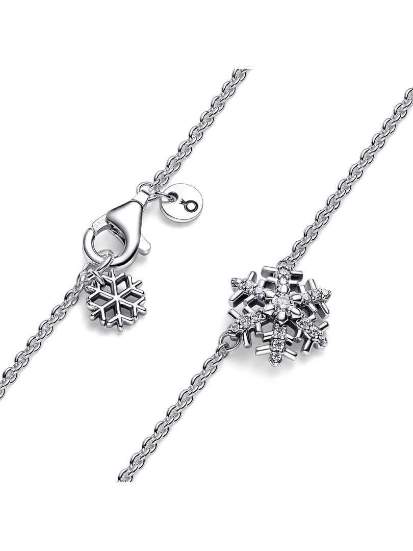 Sparkling Snowflake Pendant Necklace