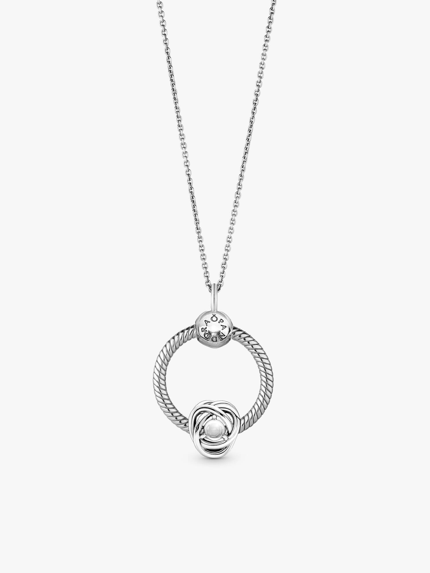 April Eternity Circle Pendant Necklace