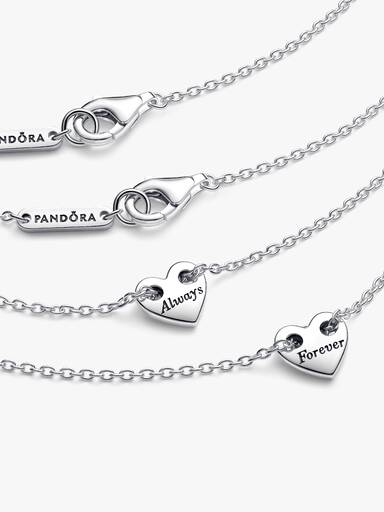 FINAL SALE - Forever & Always Splittable Heart Collier Necklaces