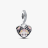 Charm-pendentif en forme de cœur Crâne du Jour des morts Charm-pendentif en forme de cœur Crâne du Jour des morts