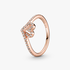 Sparkling Wishbone Heart Ring Sparkling Wishbone Heart Ring