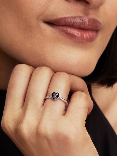 Bague Cœur noir Jack Skellington de L’Étrange Noël de Monsieur Jack de Disney