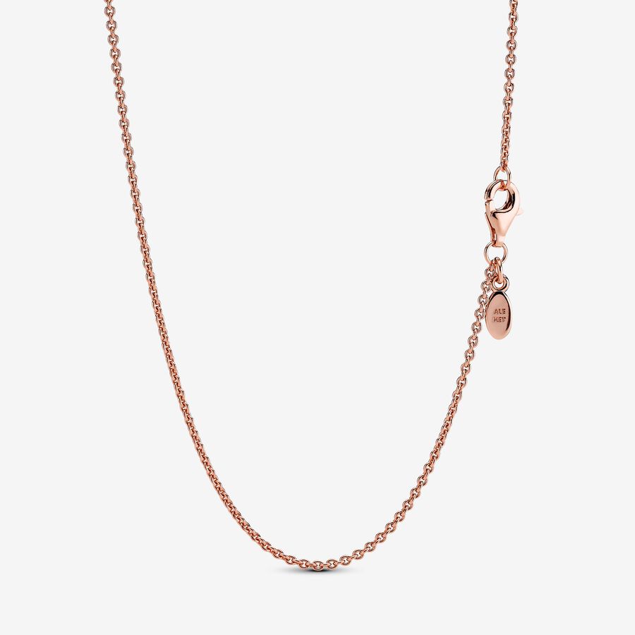 Pandora Talisman Cable Chain Necklace 14k Gold