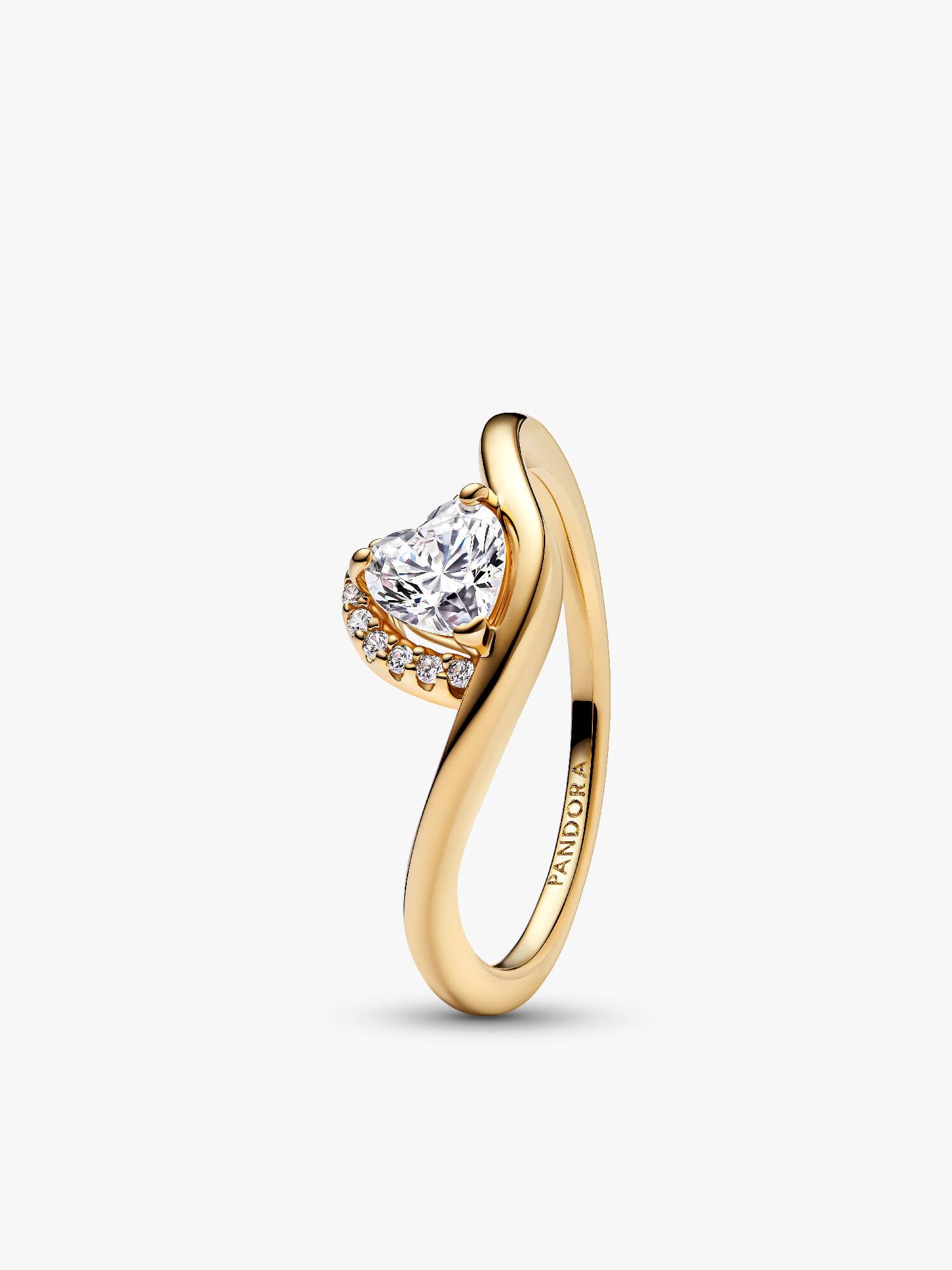 Bague Cœur ondulé