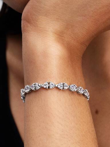Bracelet à chaîne Boucle scintillante