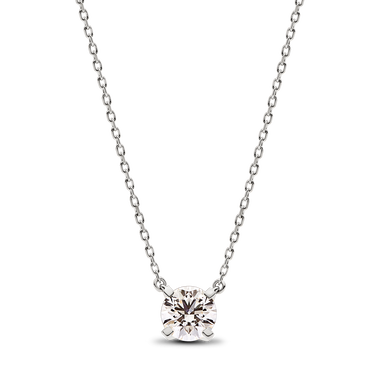 Pandora Era diamant cultivé en laboratoire collier à pendentif avec 1,00 carat tw en or blanc 14 K