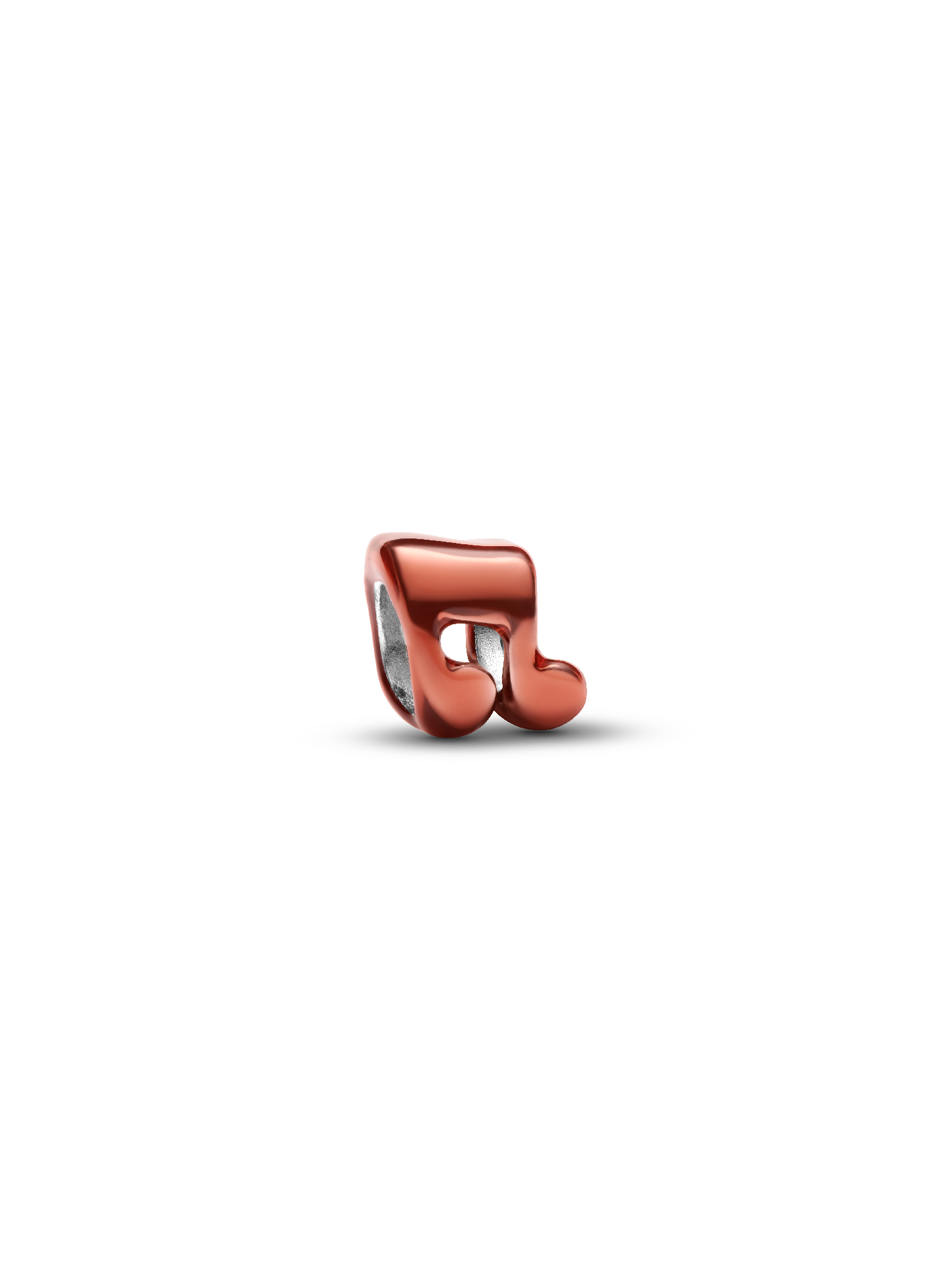 Mini charm Note de musique orange
