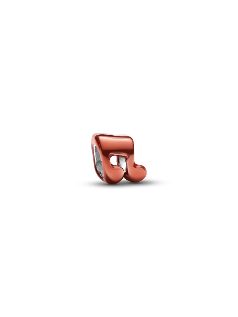Mini charm Note de musique orange