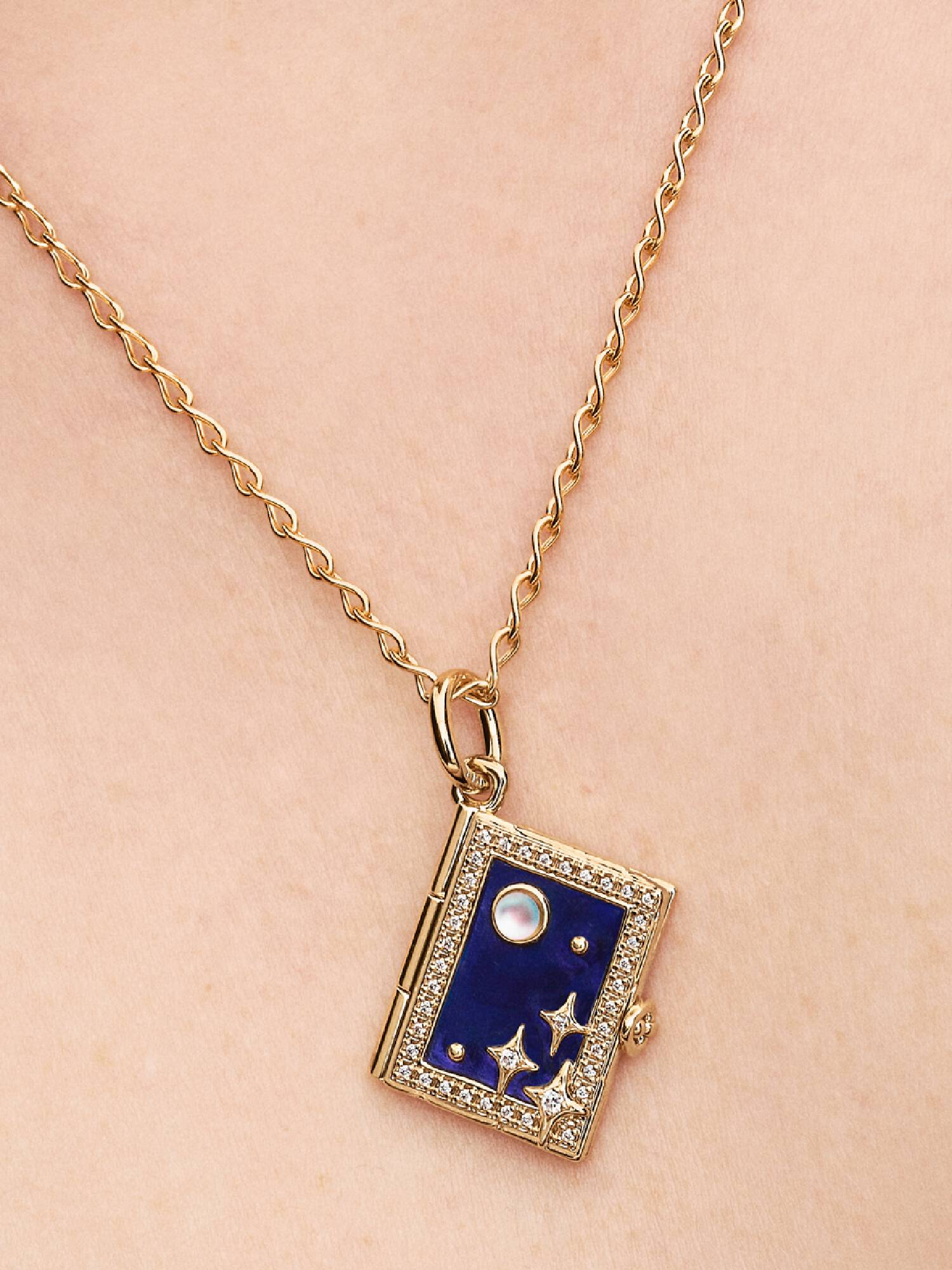 Charm-pendentif Livre magique gravable