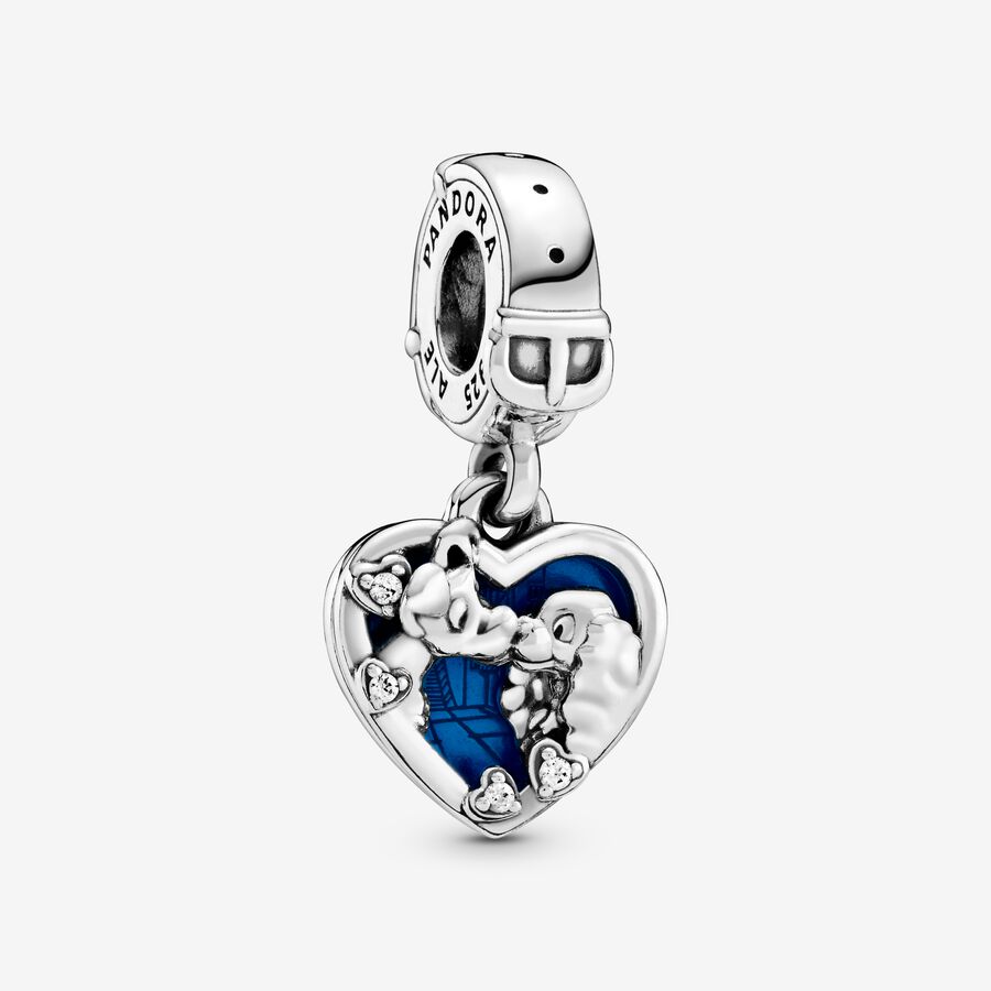 FINAL SALE - Disney Lady and the Tramp Heart Dangle Charm image number 0