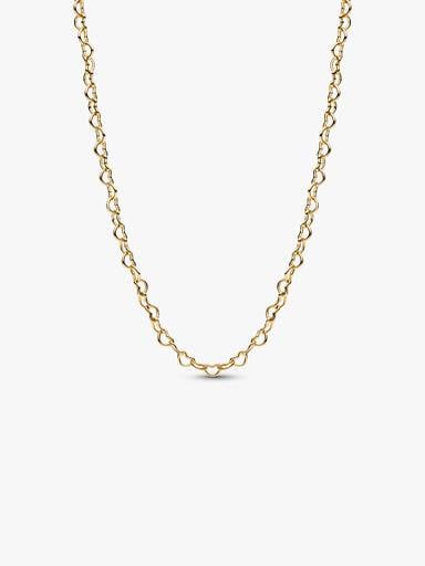 Pandora Era Linked Hearts Chain Necklace