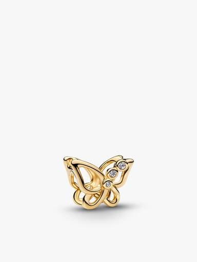 Collier avec charm Printemps doré