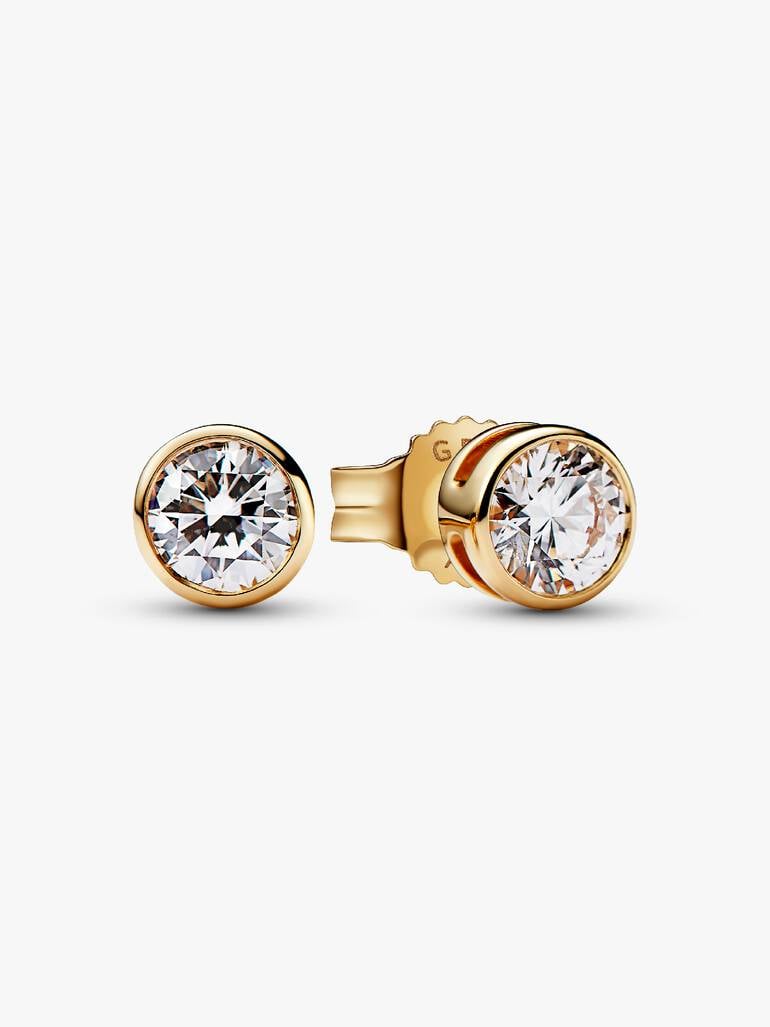 Pandora Era Lab-Grown Diamond Bezel Stud Earrings