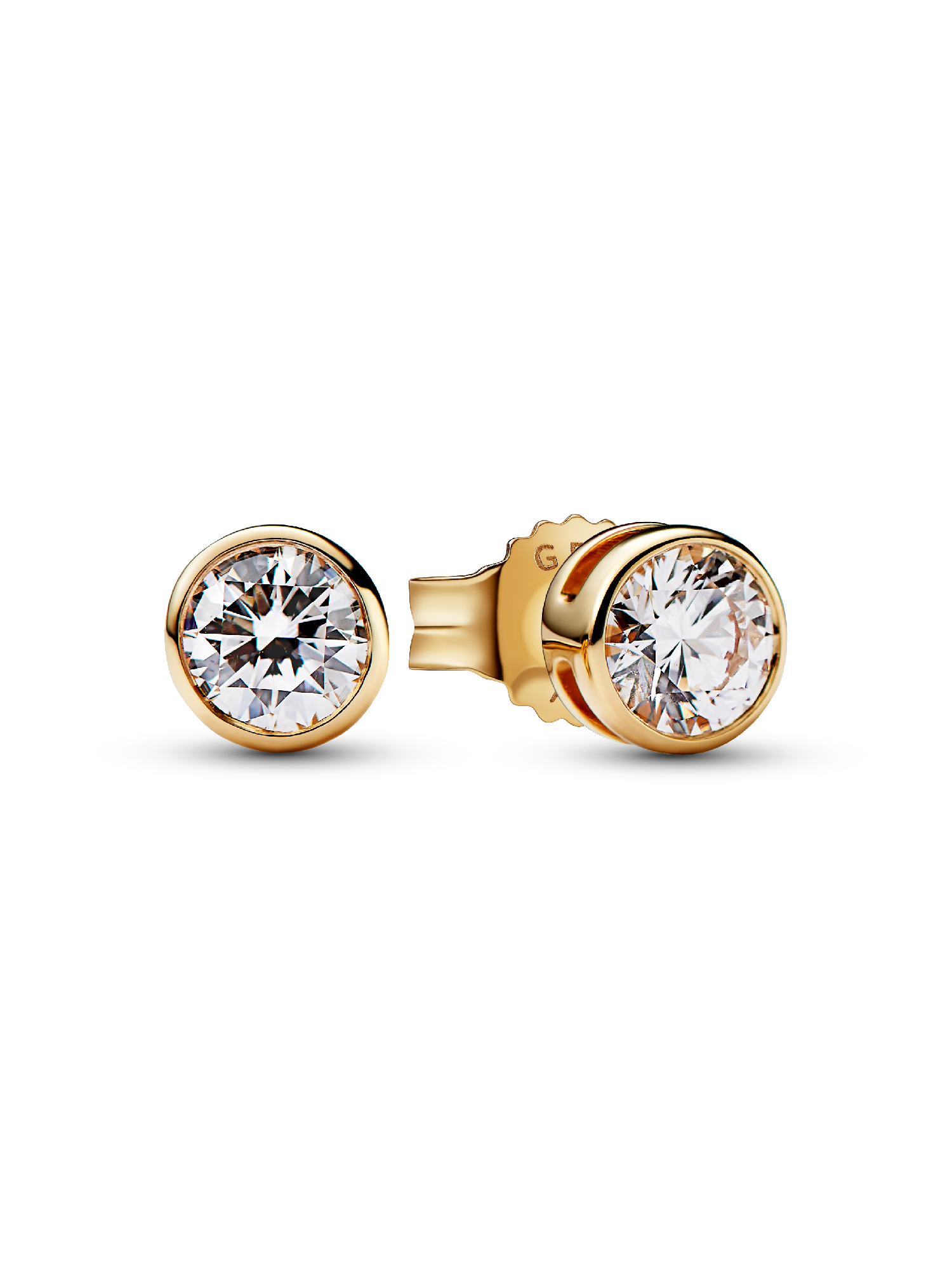 Pandora Era Lab-Grown Diamond Bezel Stud Earrings