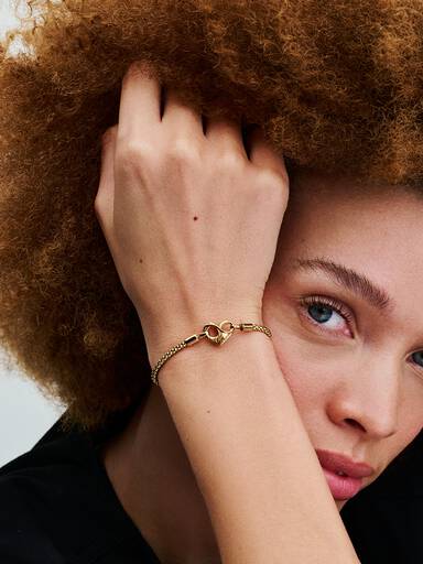 Bracelet à chaîne cloutée