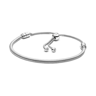 Bracelet coulissant à chaîne serpentine Pandora Moments