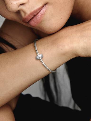 FINAL SALE - Pavé Snake Chain Pattern Clip Charm