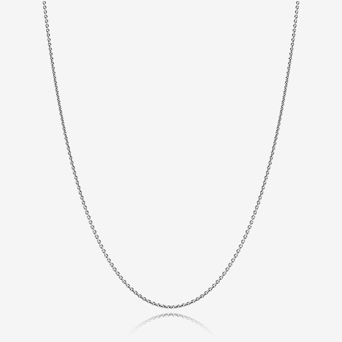 Adjustable Sterling Silver Chain Necklace | Sterling silver | Pandora ...