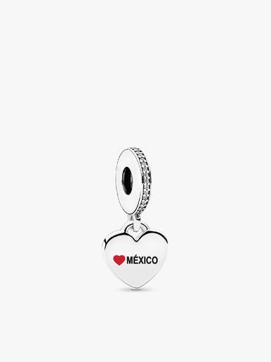Mexico Flag Heart Charm