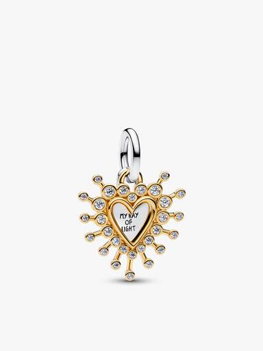 Radiant Heart Charm Bracelet Set