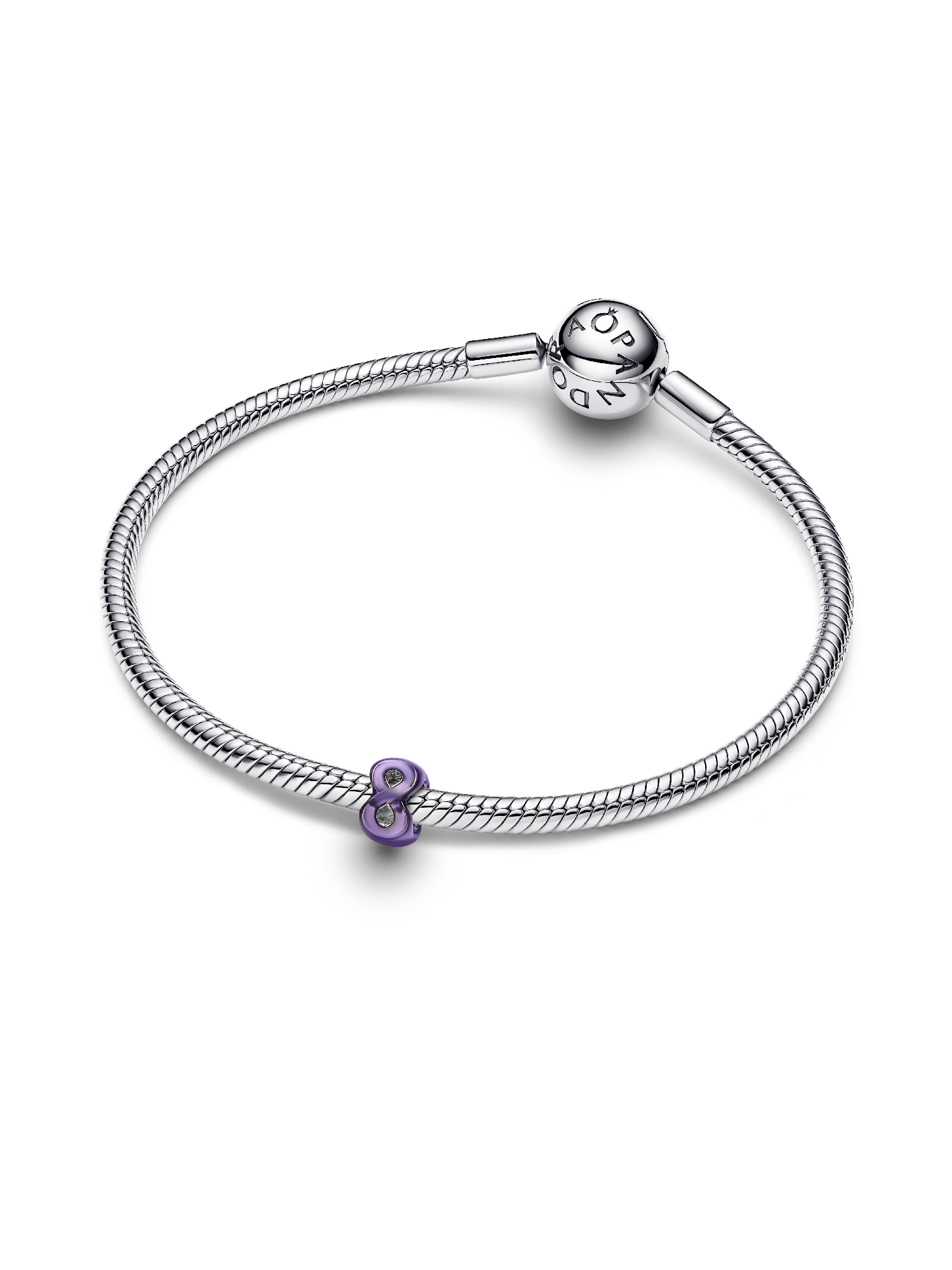 Mini charm Infini mauve