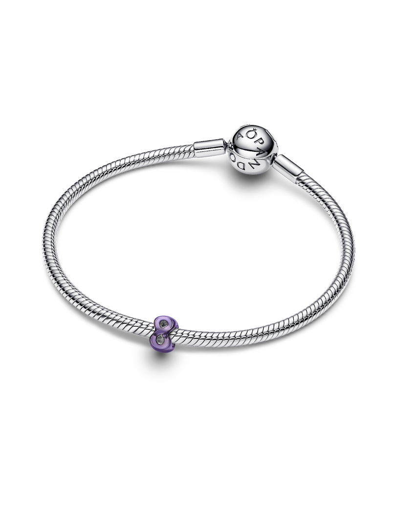 Mini charm Infini mauve