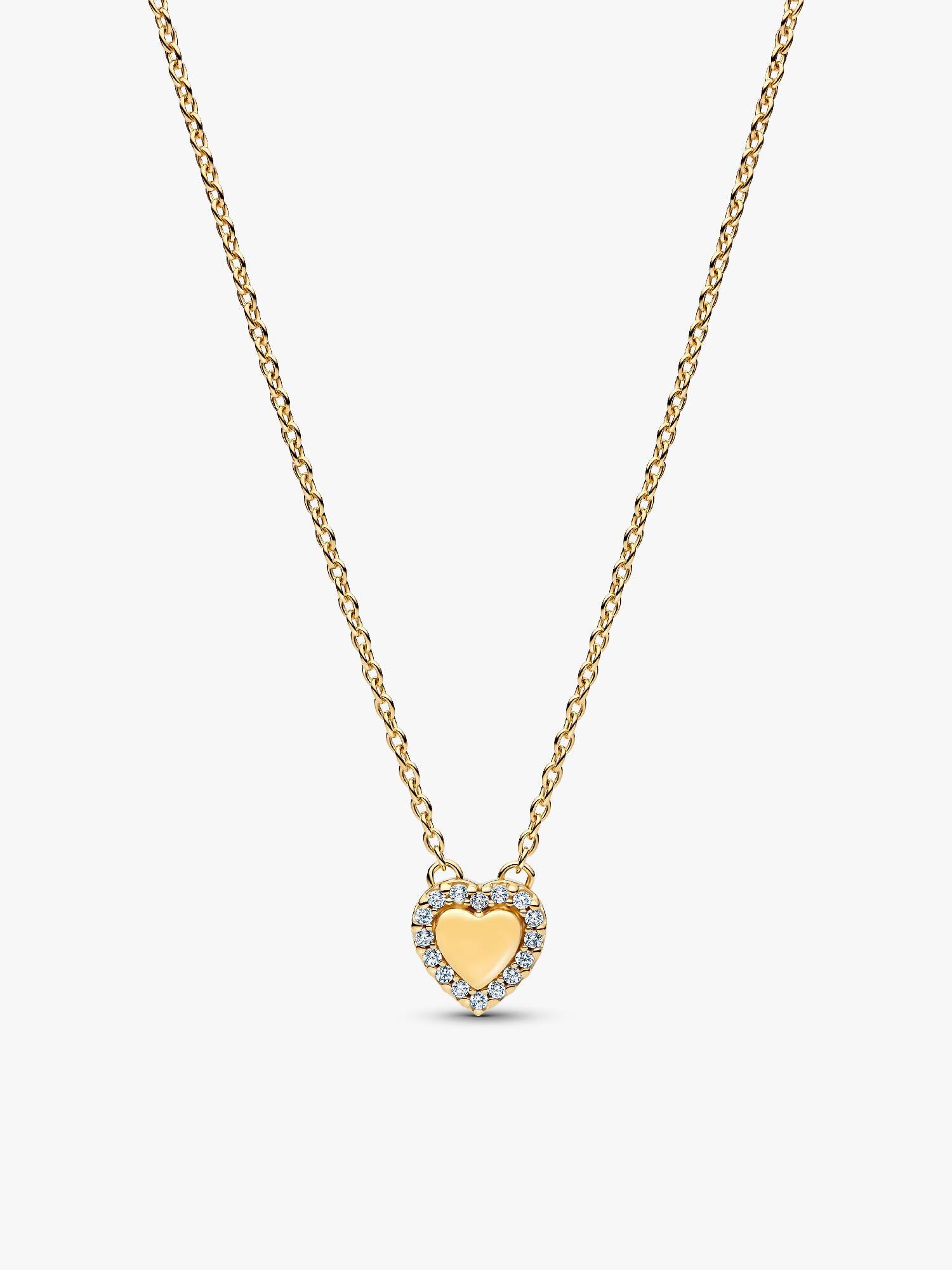 Collier Cœur halo gravable
