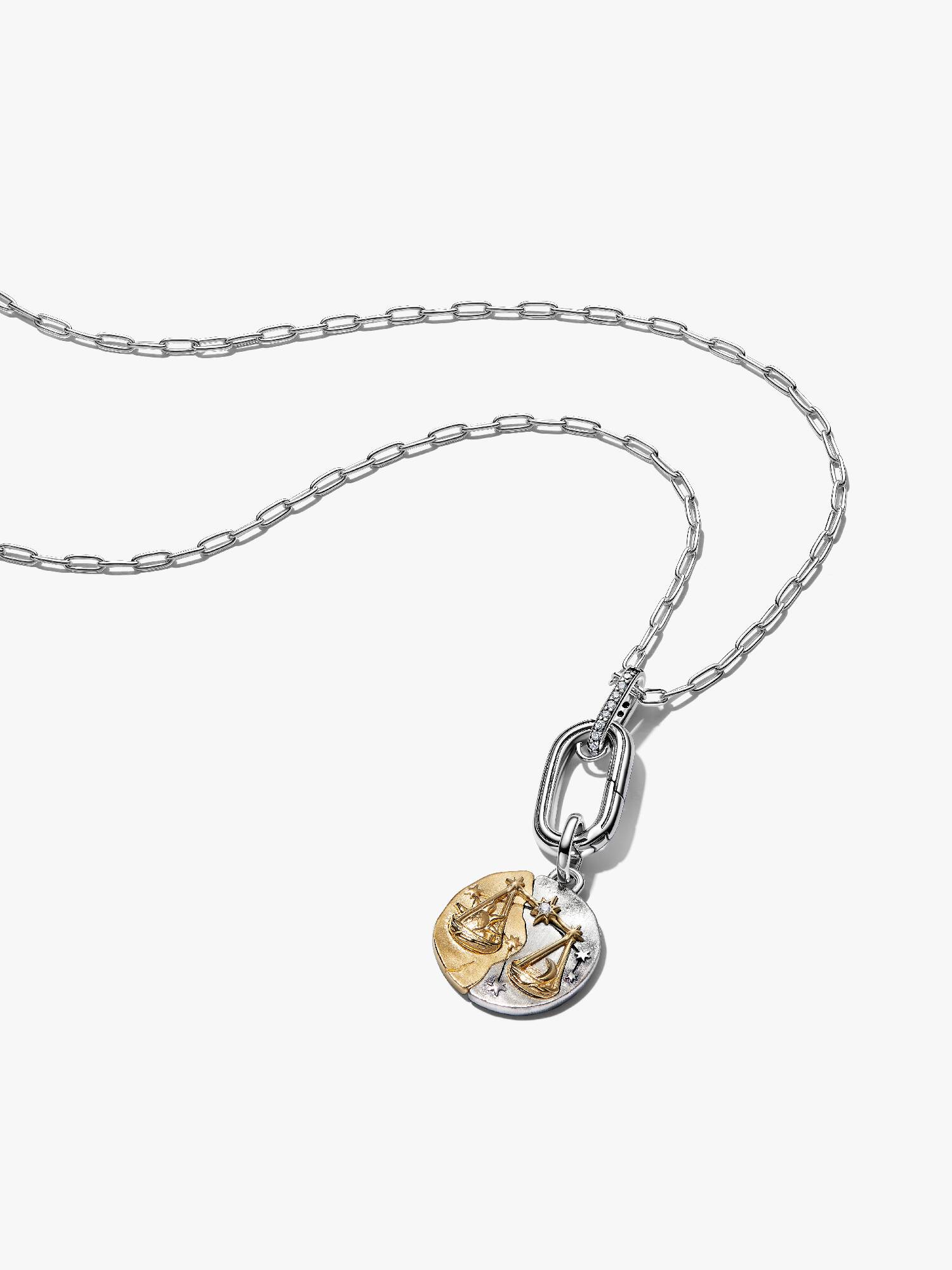 Libra Medallion Charm Necklace