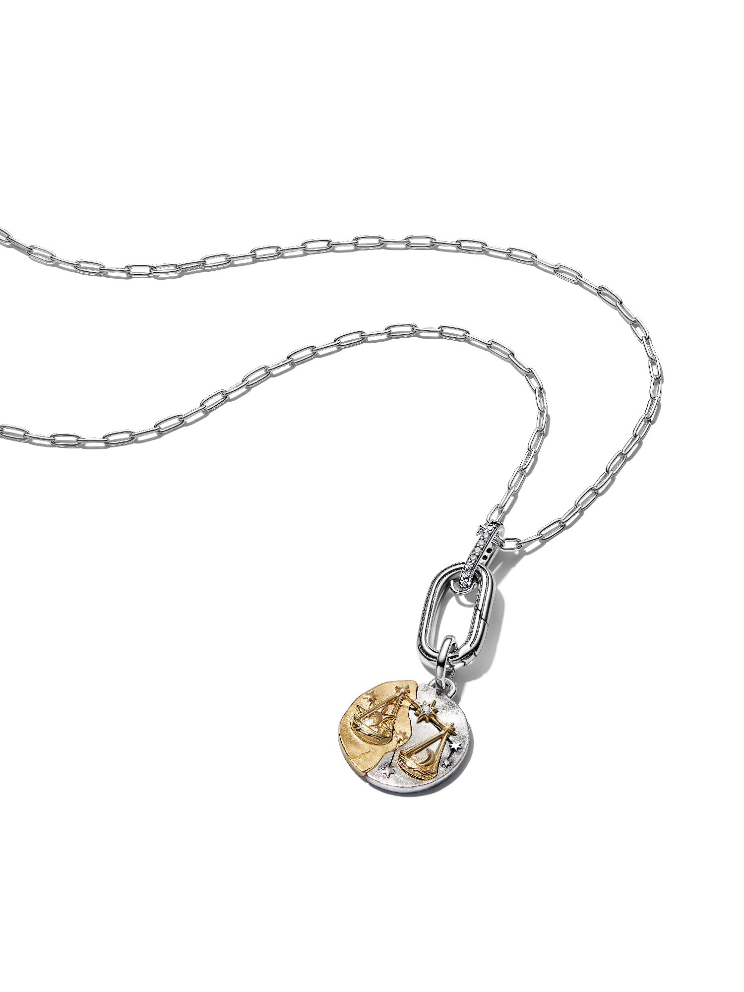 Libra Medallion Charm Necklace
