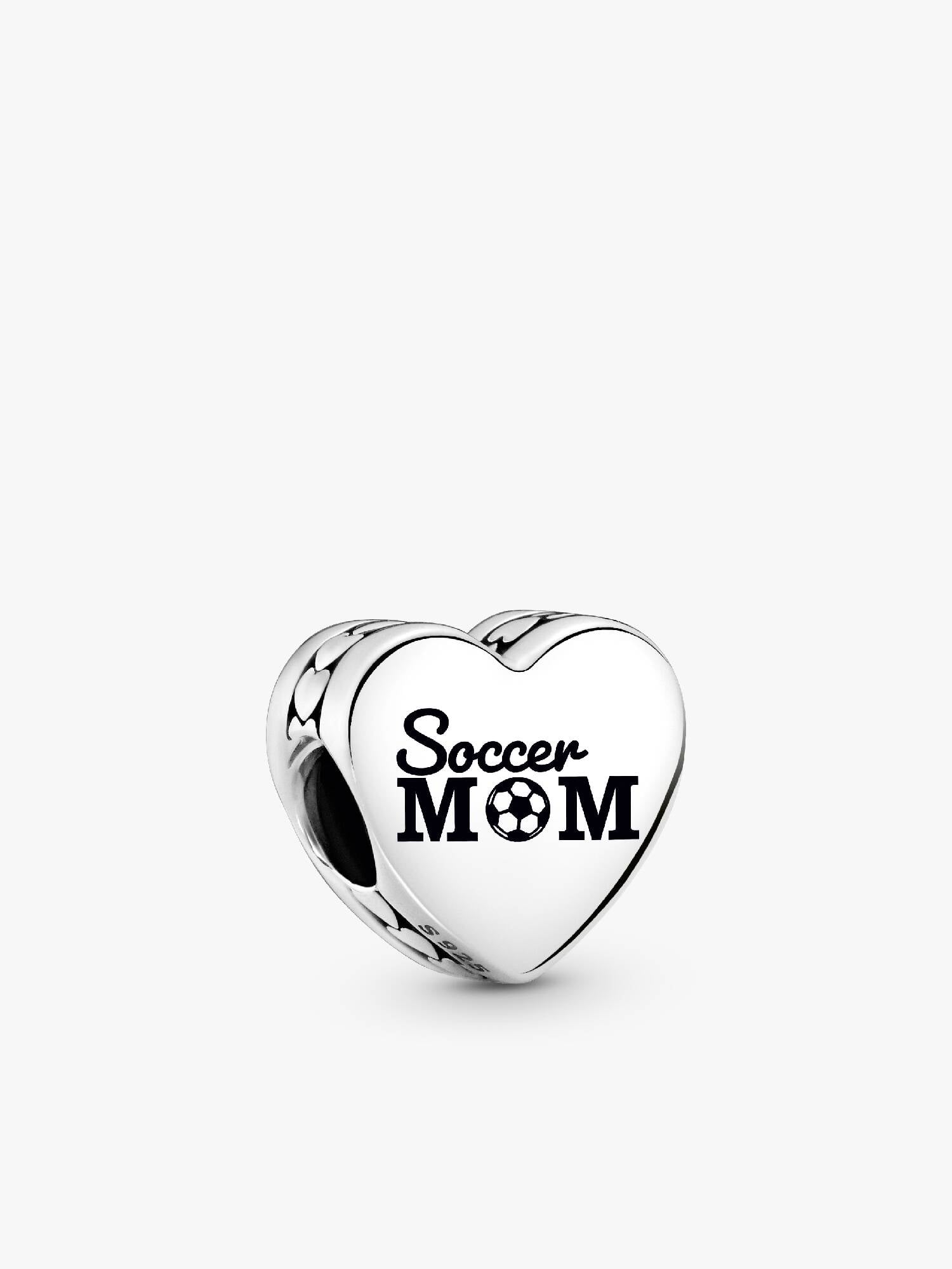  Soccer Mom Heart Charm
