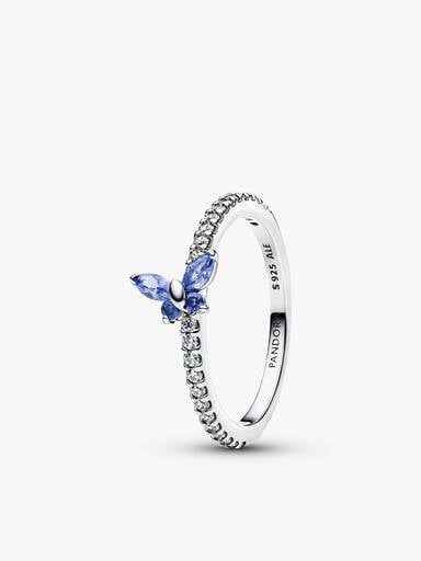 Ensemble de bagues d'amitié Papillon scintillant