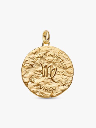 Virgo Zodiac Oversized Medallion Charm