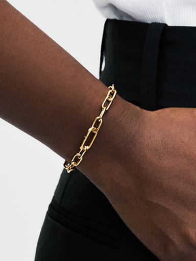 Bracelet à chaîne à petits maillons