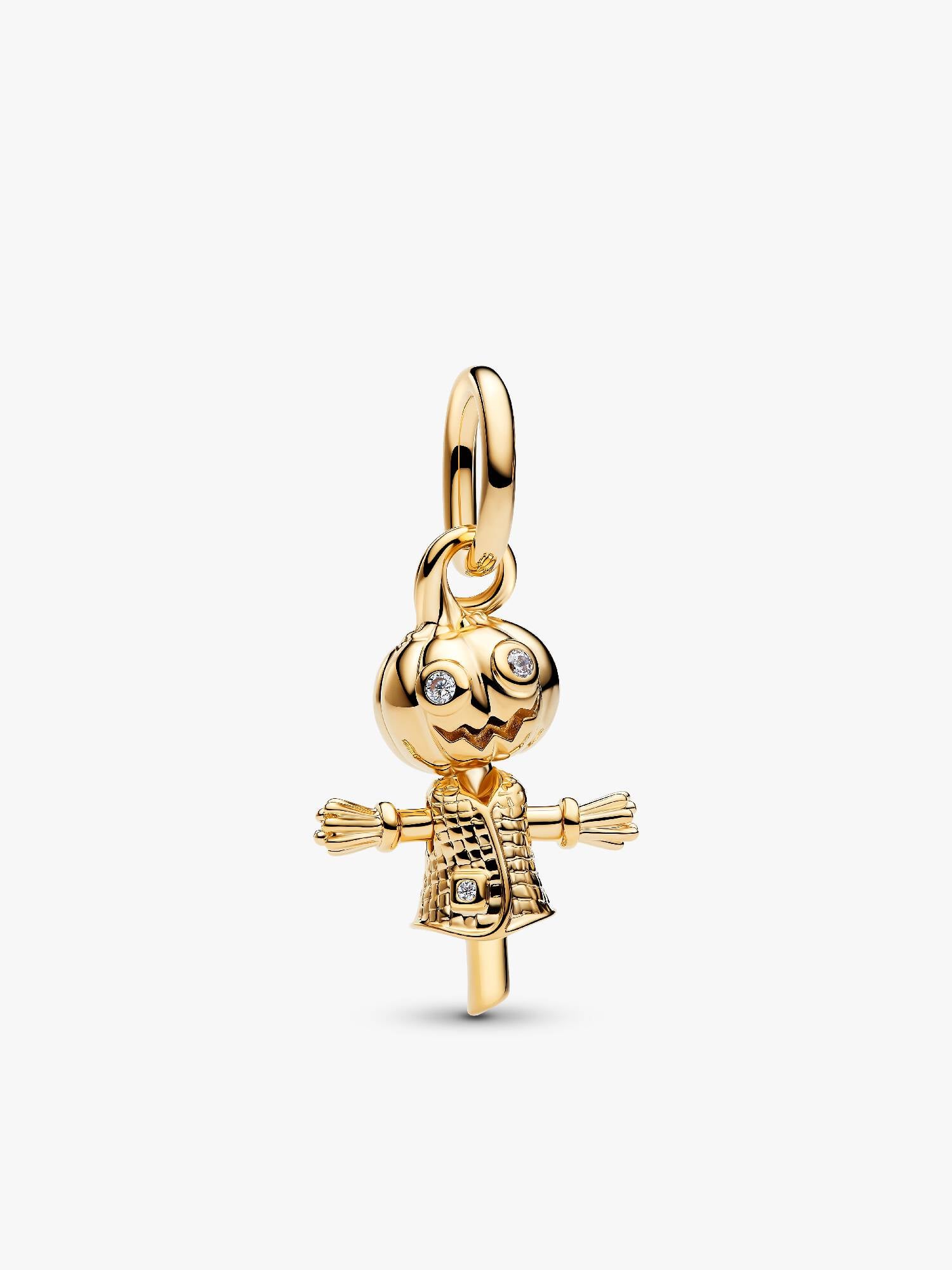 Charm-pendentif Épouvantail à citrouille