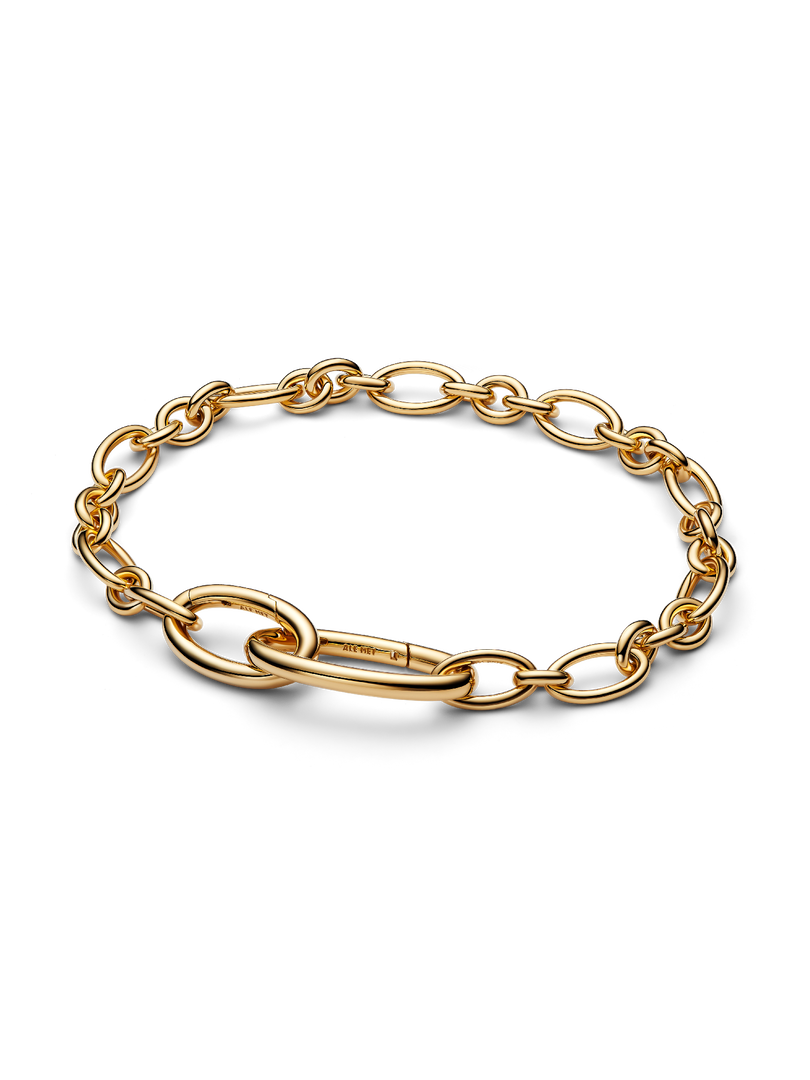 Openable Oval Link Chain Bracelet