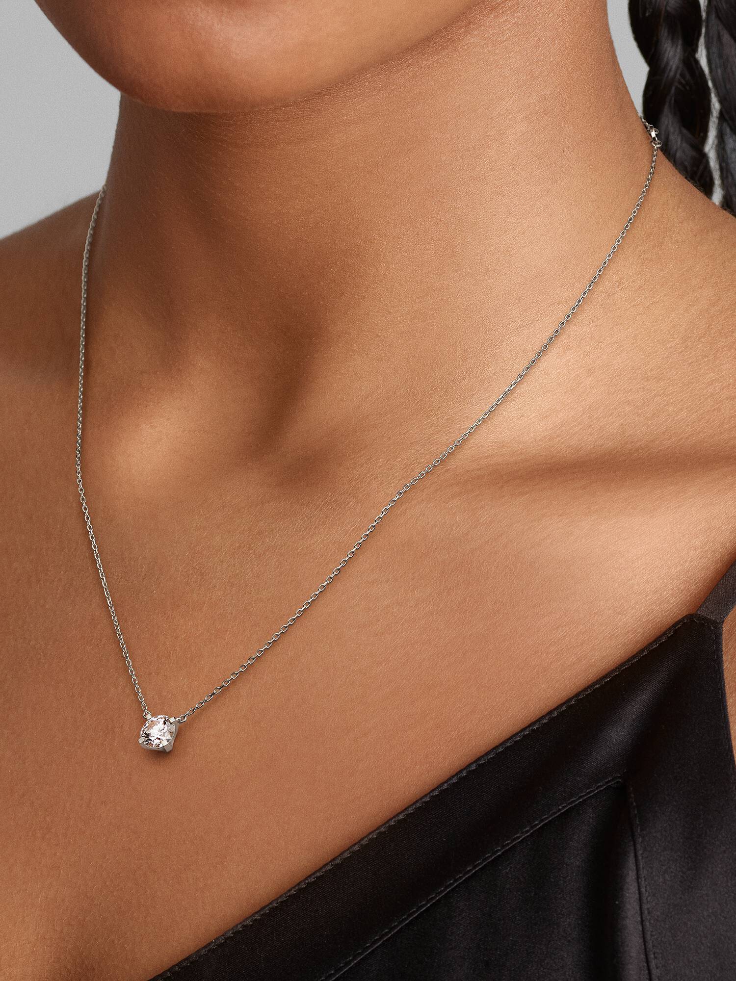 Collier avec pendentif à diamant cultivé en laboratoire Pandora Era