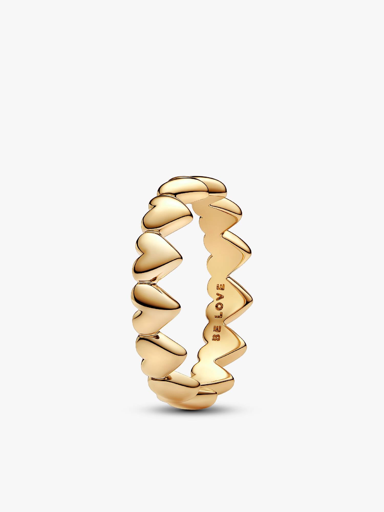 Bague Rangée de cœurs