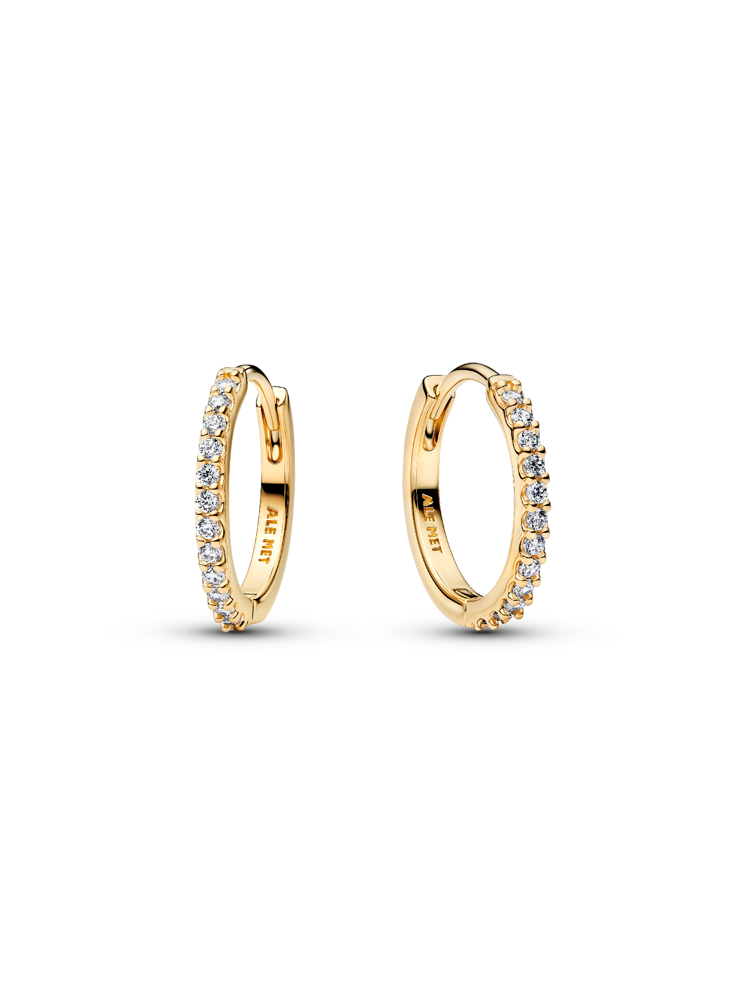 Small Sparkling Hoop Earrings