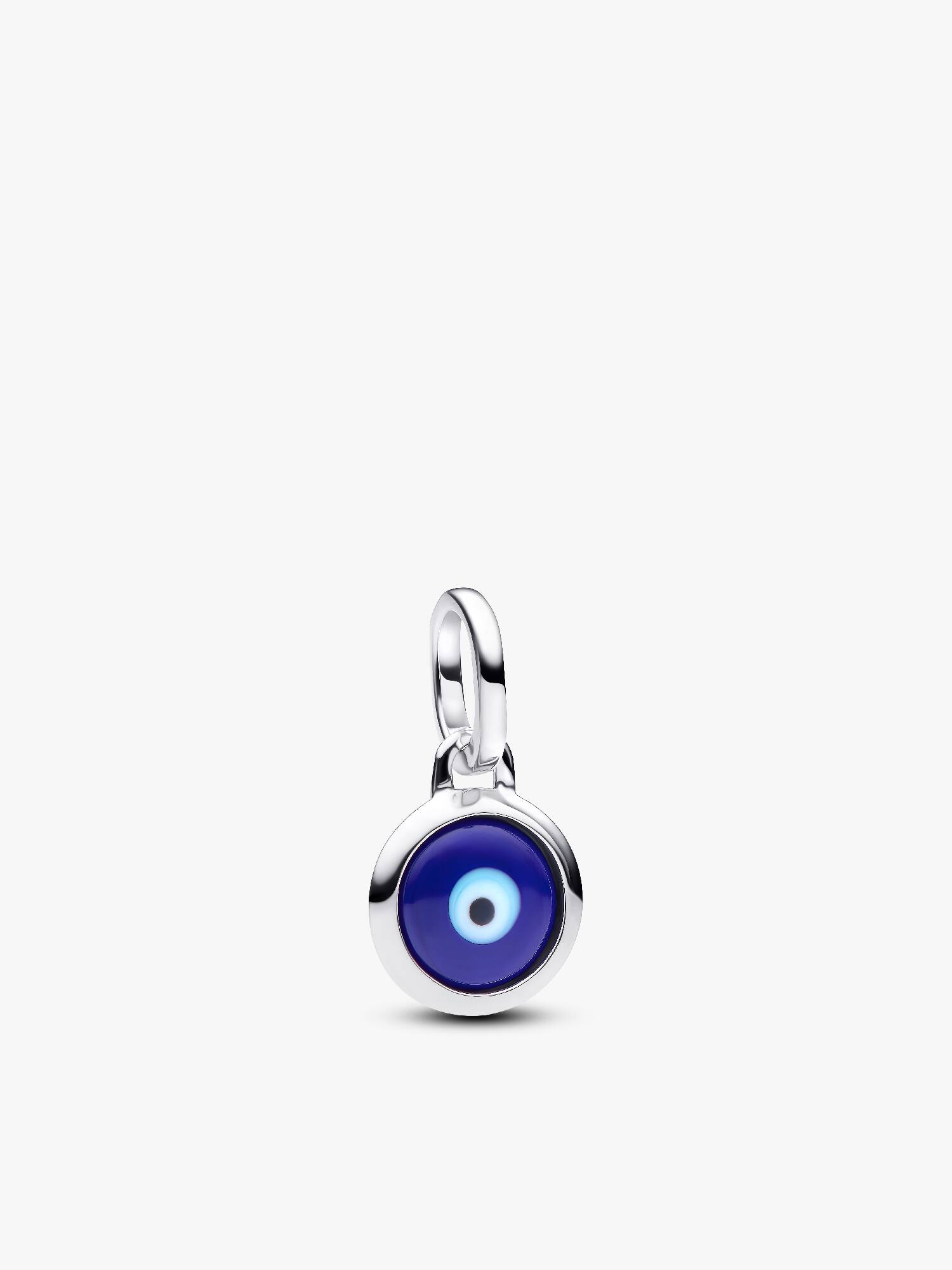 Mini charm-pendentif en verre de Murano Mauvais œil à graver